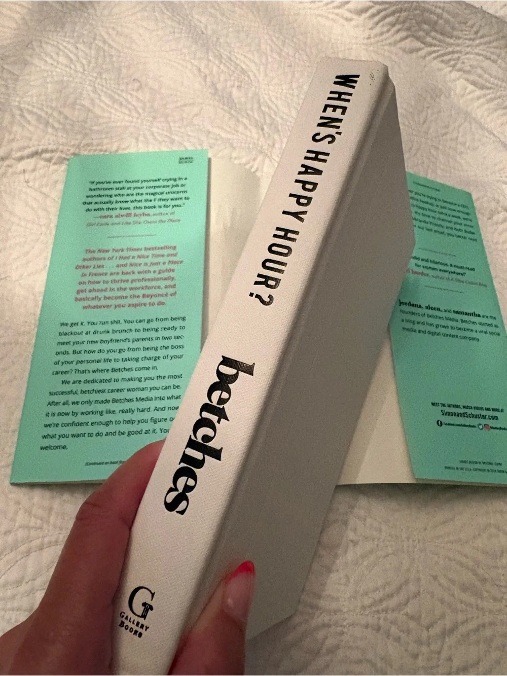 Like New Hardcover “When’s Happy Hour?” Book from betches
